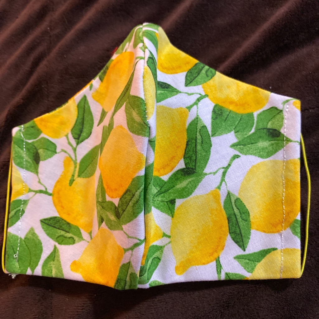 Lined Lemon Facemasks